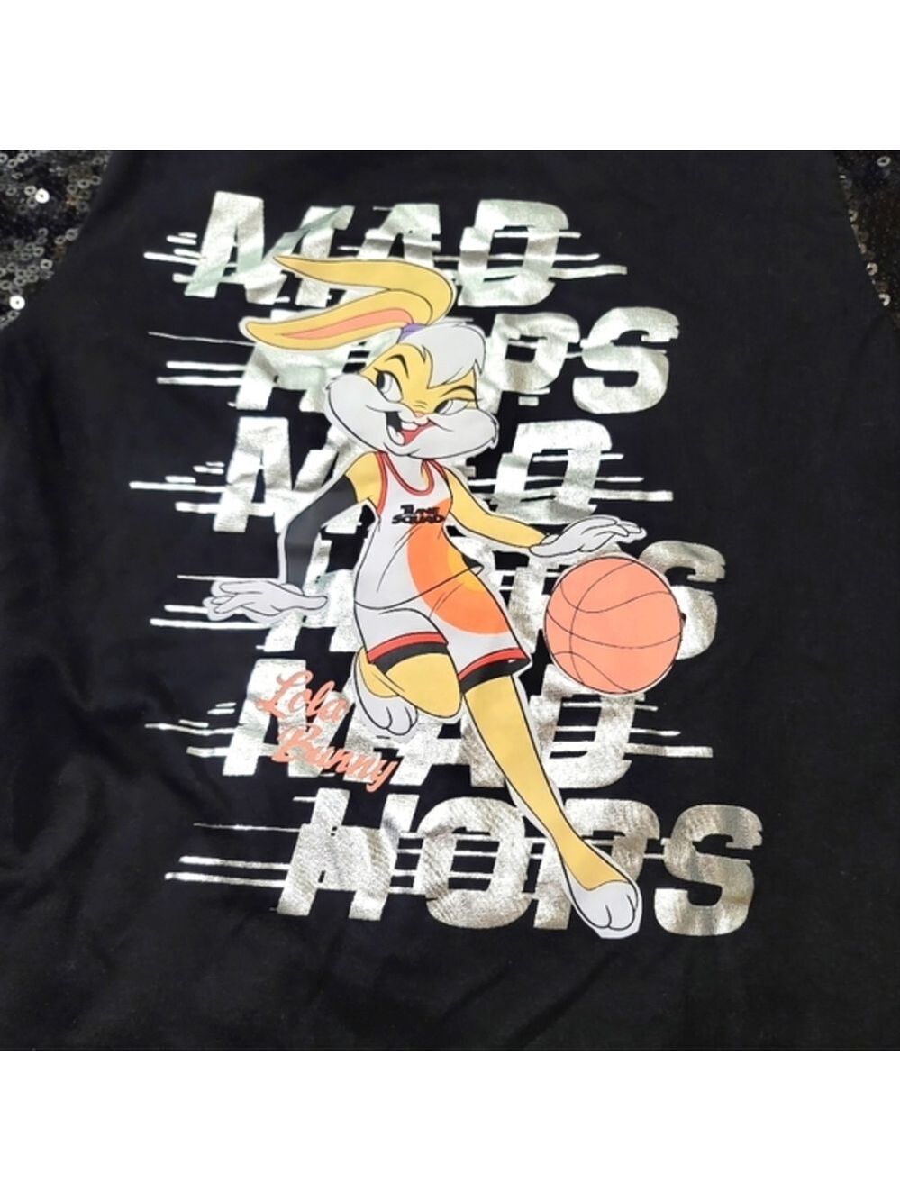 Space Jam: A New Legacy Lola Bunny Beaded Short Sleeve T-shirt